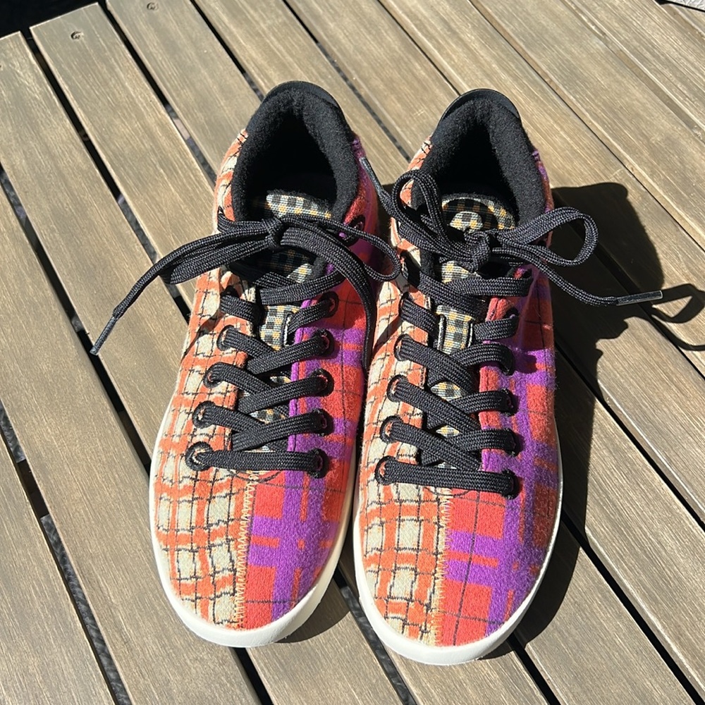 Allbirds Wool Piper Mid Women’s Split Tartan Sneakers